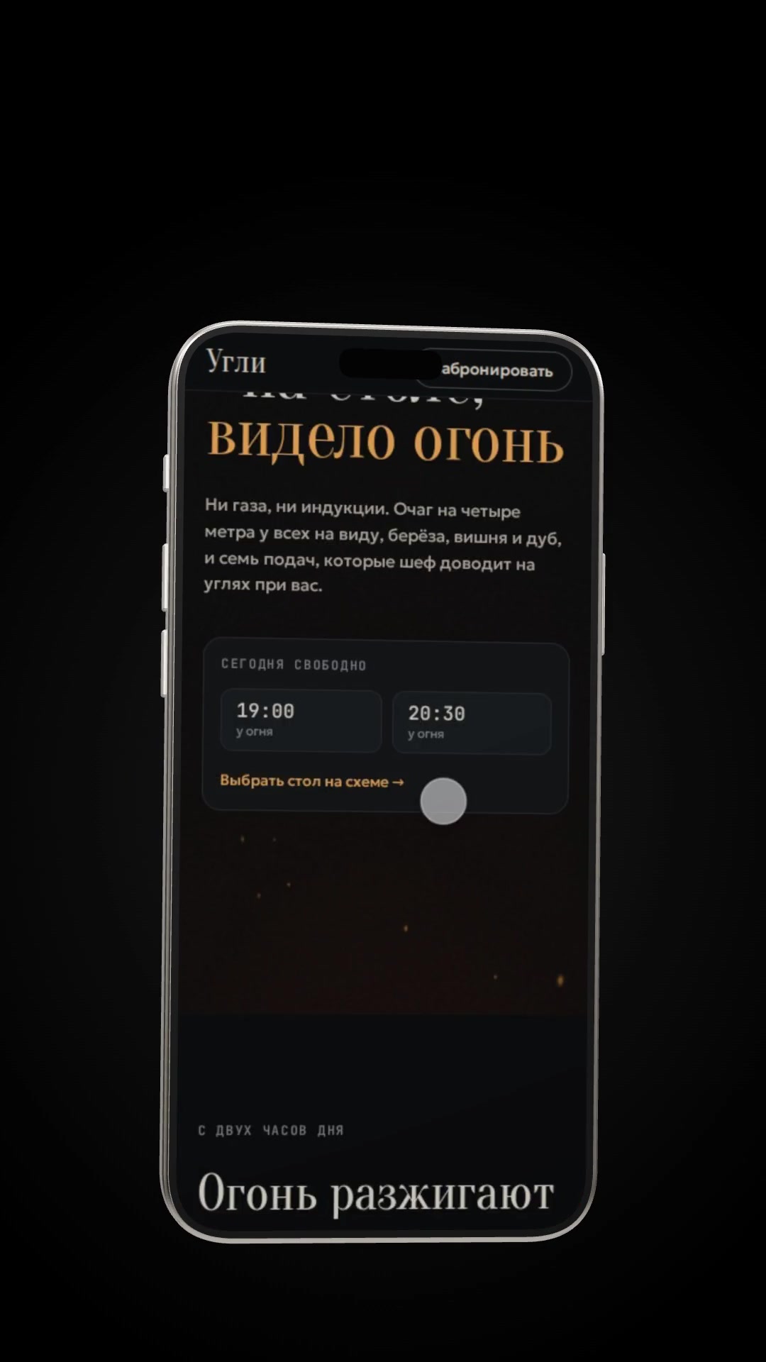 обложка: Показал сайт ресторана, как Apple показывает телефоны